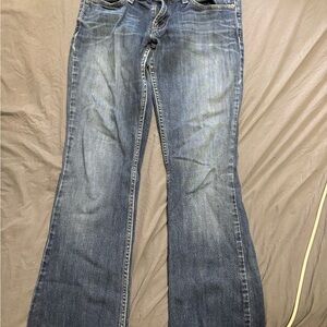 9.Levi's Dark Blue Flare Jeans